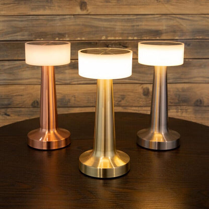 Table Lamp with 2000mAh Battery – Metal Gold Finish