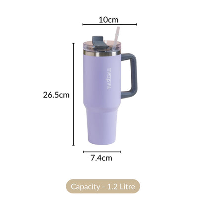 1.2L Tumbler with Lid & Straw