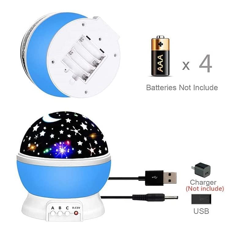 Star Master Rotating 360 Degree Moon Night Light Lamp