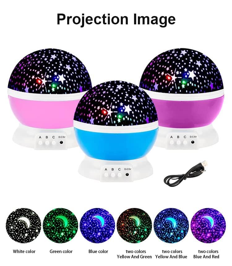 Star Master Rotating 360 Degree Moon Night Light Lamp