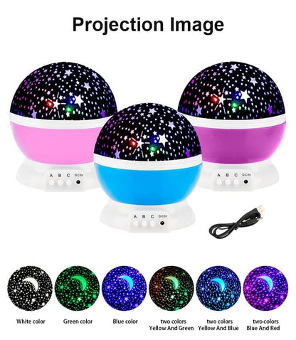 Star Master Rotating 360 Degree Moon Night Light Lamp