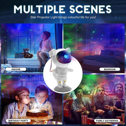 Astronaut Galaxy Projector with Remote Control 360° Adjustable Timer