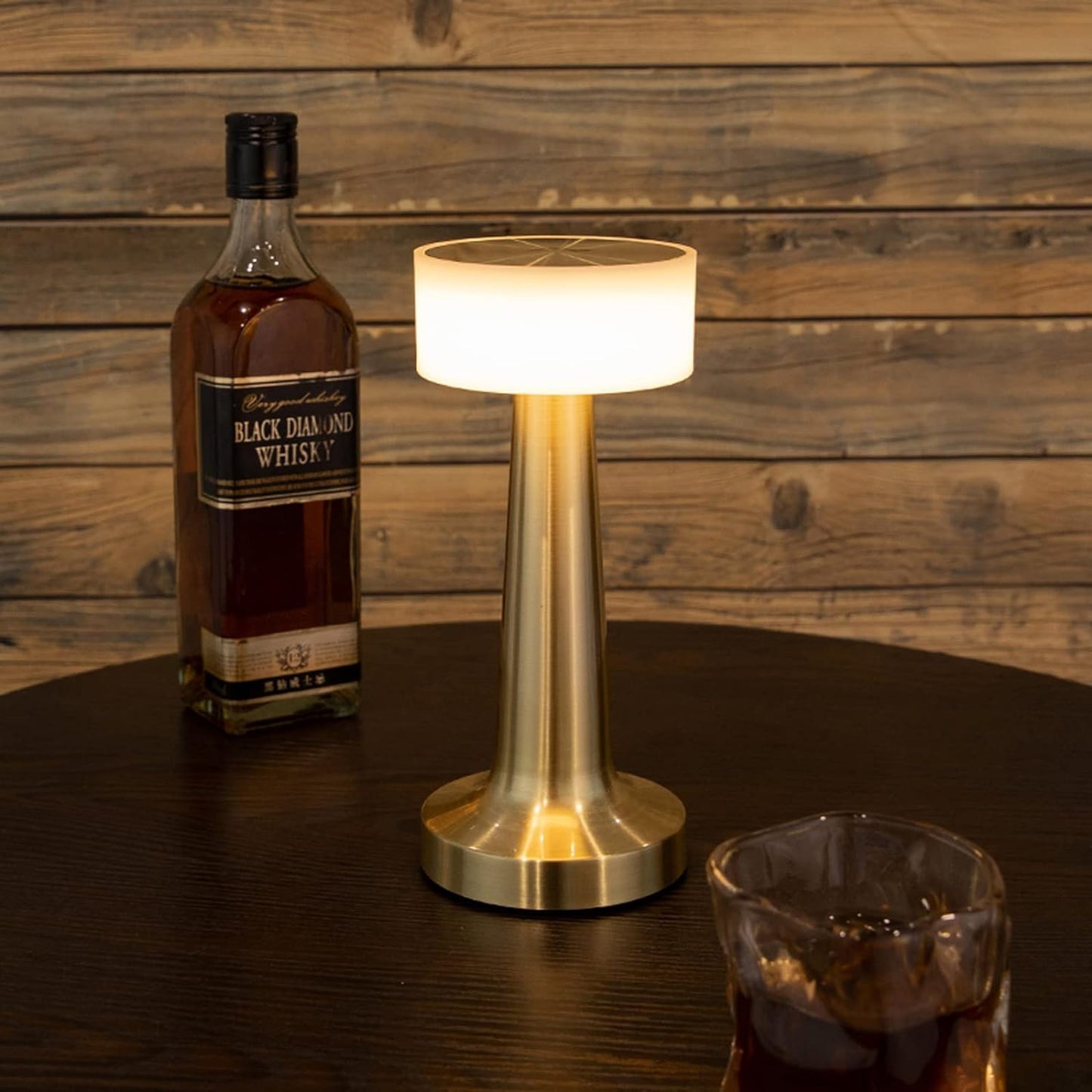 Table Lamp with 2000mAh Battery – Metal Gold Finish