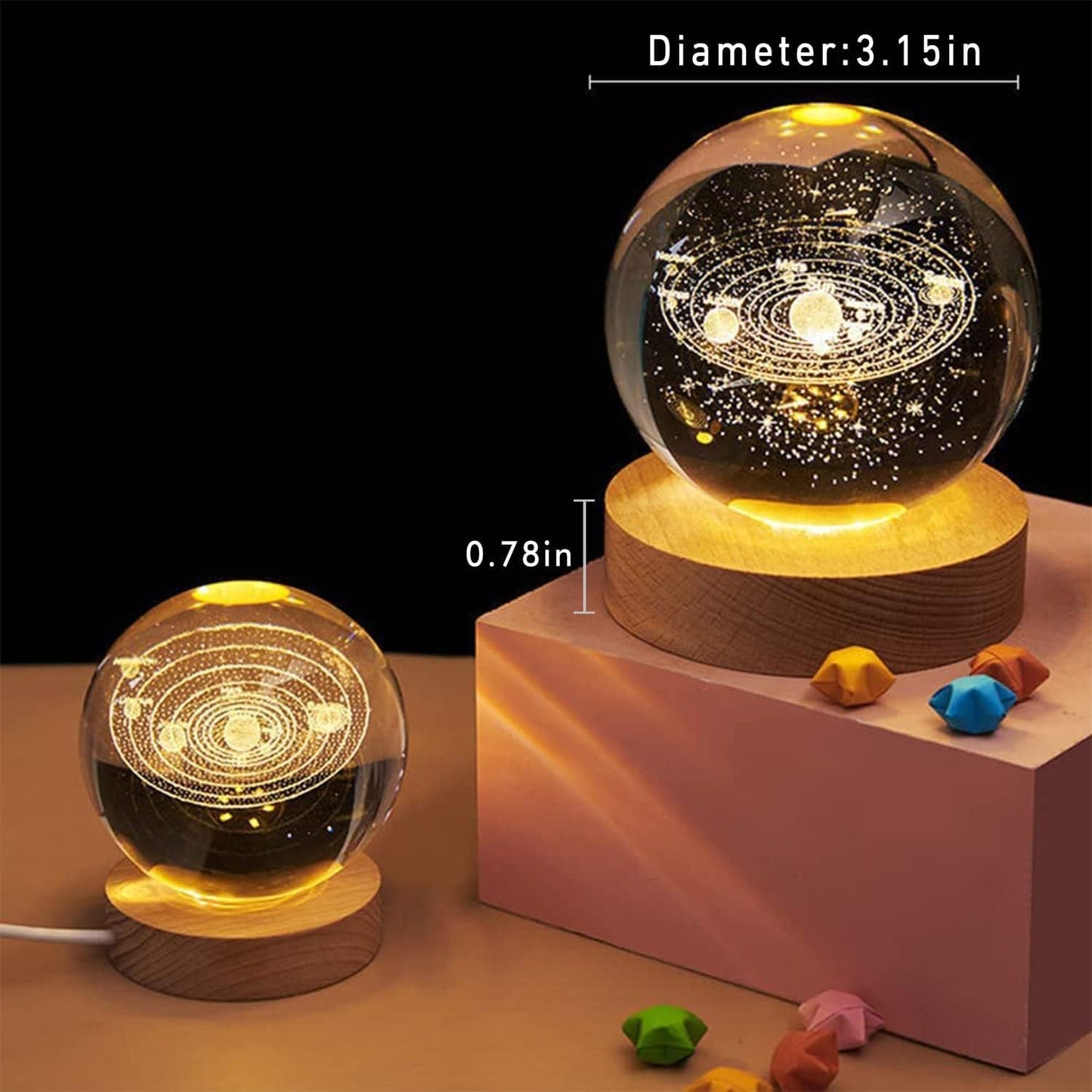 Galaxy Crystal Ball Night Light