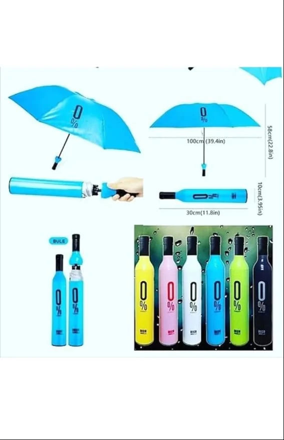 2 Fold Foldable Bottle Umbrella